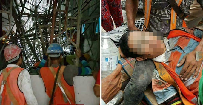 Scaffolding On Construction Site Collapses In Bangi, One Person Reported Crushed To Death - World Of Buzz