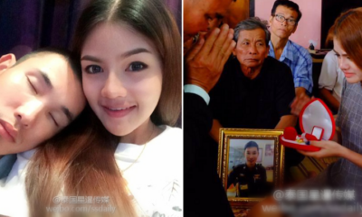 Thai Policeman Died In Accident, Girlfriend Proceeds With Their Engagement As Planned - World Of Buzz 4