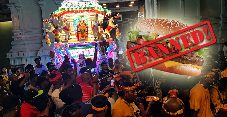 Burgers Are Banned In Ipoh This Thaipusam, Netizens In Full Support Of Ban - World Of Buzz