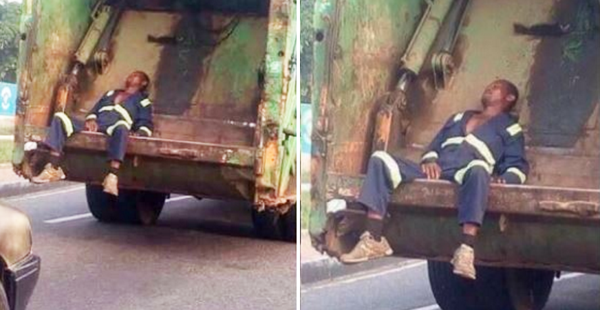 Netizens Back Up Garbage Man Whose Picture Was Used As The Butt Of A Joke - World Of Buzz 4