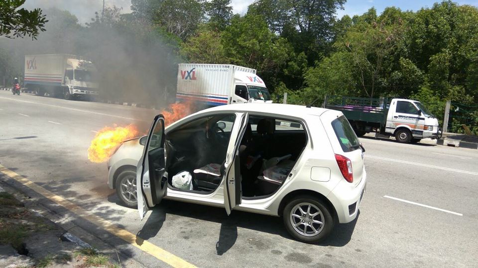 SECOND Perodua Axia Suddenly Catches Fire, Incident Leaves 