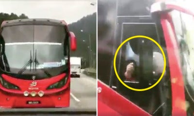 Angry Malaysian Bus Driver Swerving From Lane To Lane Chasing A Truck - World Of Buzz
