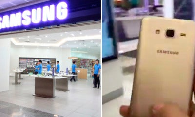 Angry Malaysian Man Slams Samsung Smartphone After Failed To Claim Warranty - World Of Buzz