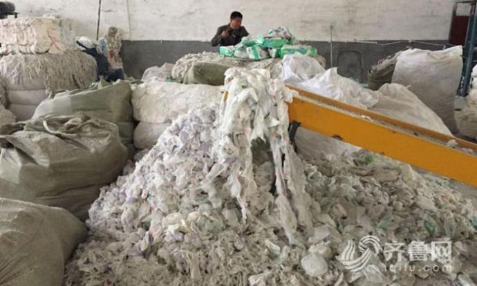 Chinese Factory Exposed For Recycling Old And Used Diaper To Make New Ones - World Of Buzz