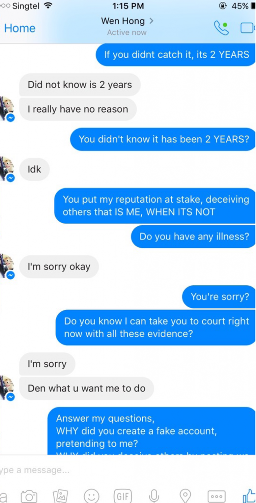 Creepy Singaporean Guy Uses Girl's Profile To Fake Relationship For TWO Years - World Of Buzz 2