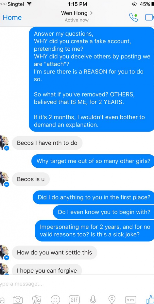 Creepy Singaporean Guy Uses Girl's Profile To Fake Relationship For Two Years - World Of Buzz 3