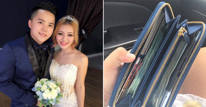 Malaysian Husband Shows His Love By Putting Stacks Of Cash Into Wifes ... image