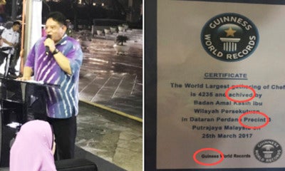 Malaysian Minister Criticised By Netizens Over Fake Guinness World Record Certificate - World Of Buzz