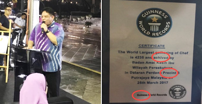 Malaysian Minister Criticised by Netizens over Fake Guinness World Record Certificate - World Of Buzz