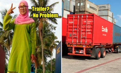 Malaysian Single Mother Breaks Stereotype And Drives Trailer For Rm7,000 Salary - World Of Buzz 1