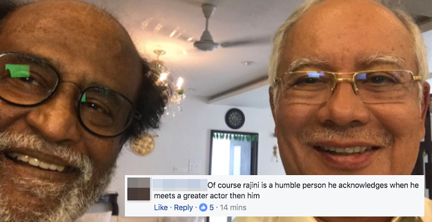 Prime Minister Najib Met Superstar Rajinikanth, Malaysians Post Hilarious Comments - World Of Buzz 3
