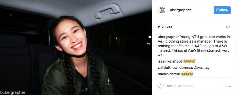 Singaporean Uber Driver Gains Attention As Ubergrapher - World Of Buzz 1