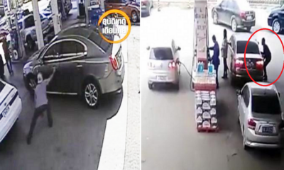 Thief Steals Valuables At Petrol Station Sneakily - World Of Buzz 3