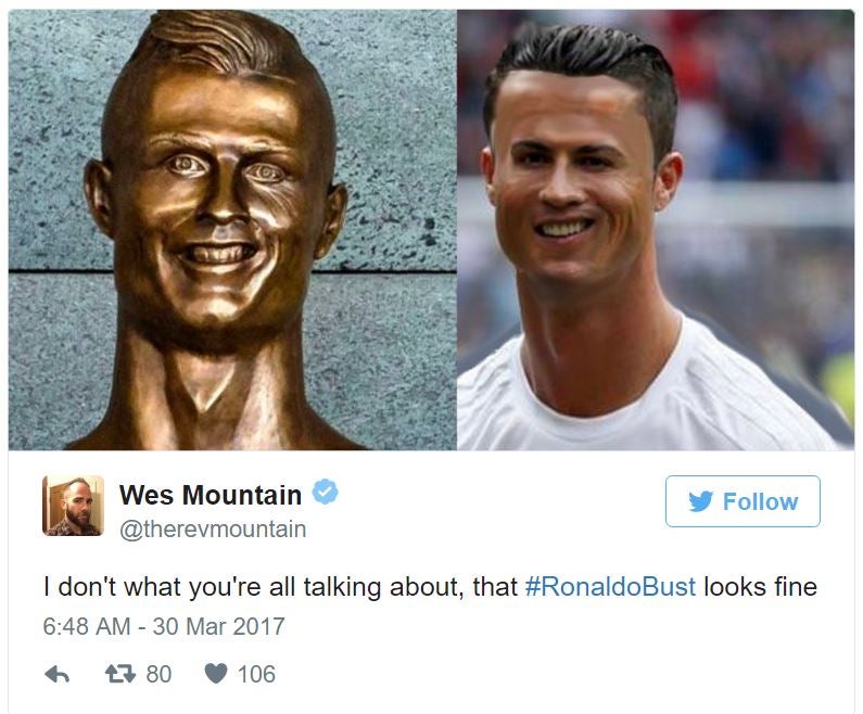 This Statue of Christiano Ronaldo has Netizens Laughing their Heads off - World Of Buzz 5