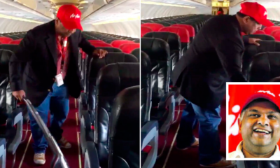 Tony Fernandes Vacuums Carpet On Plane, Netizens Praise Him For Leading By Example - World Of Buzz 2