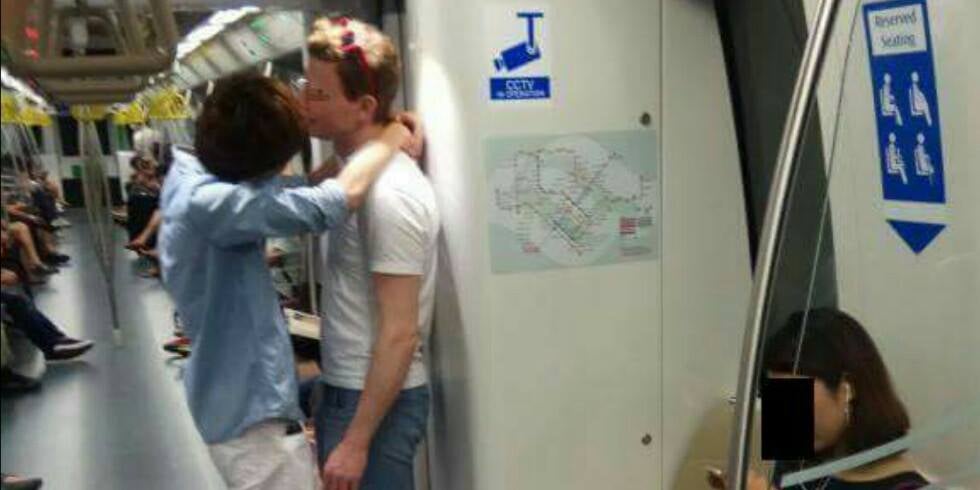 Angry Singaporean Lady Demands For Sex Policemen After Witnessing Gay Men Kissing In Train World Of Buzz