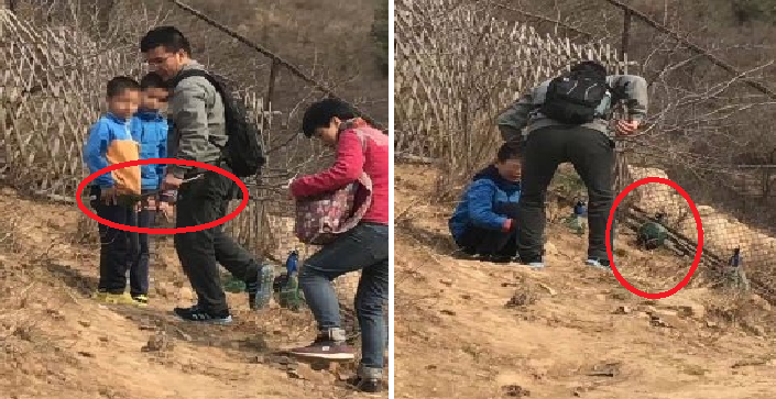 Chinese Family Chases After Peacocks And Tries To Pluck Off Their Feathers - World Of Buzz