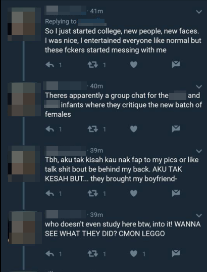 Female Student Exposes Guys' Disgusting Chat Messages, They Even Joked About Raping Her - World Of Buzz 1