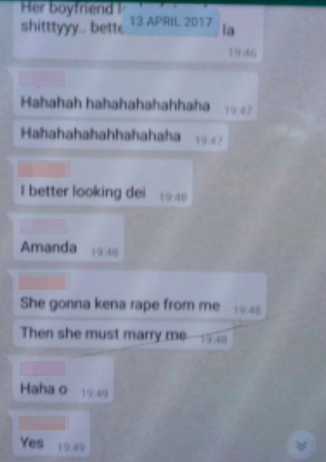 Female Student Exposes Guys' Disgusting Chat Messages, They Even Joked About Raping Her - World Of Buzz