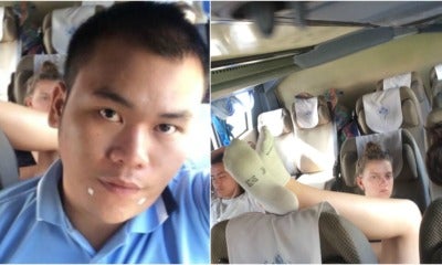 Ignorant Tourist Refuse To Remove Her Feet From Headrest - World Of Buzz