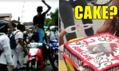 Malaysian Gang Wreaks Havoc In Front Of School...and Bring Cake?! - World Of Buzz