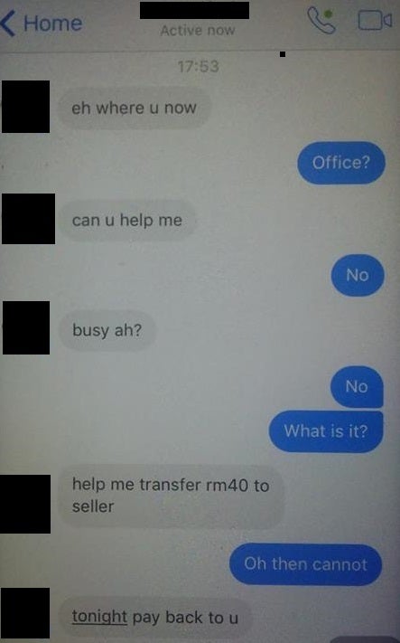 Malaysian Girl Warns Others To Be Careful If Friends Suddenly Ask To Borrow Money Online - World Of Buzz 2