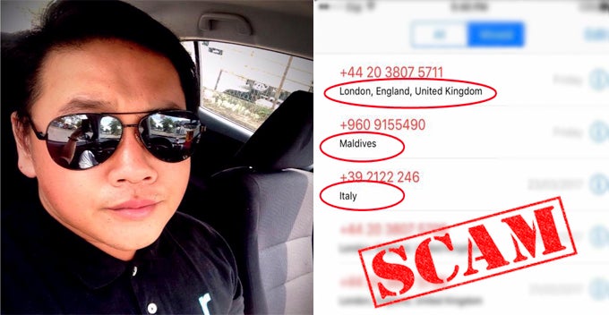 malaysian man cautions netizens to beware of these foreign numbers world of buzz 1
