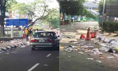 Area Near Bukit Jalil Stadium Covered In Litter After Umno Anniversary Celebration - World Of Buzz 9