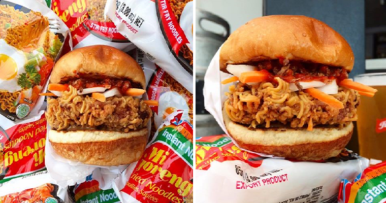 Awesome Indomie Coated Burger Has Got Malaysians Salivating Over It - World Of Buzz 4