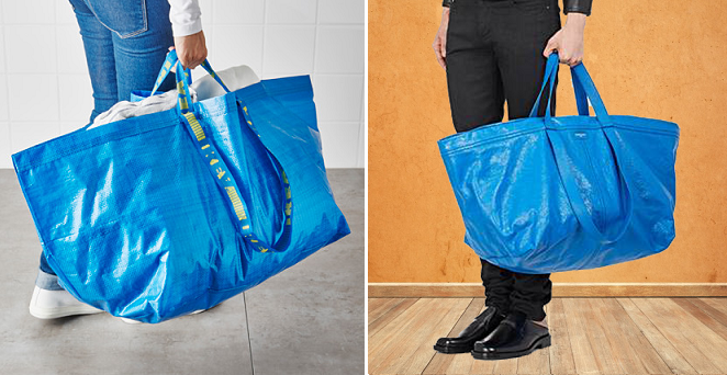 Balenciagas Latest Fashionable Bag Looks Remarkably Similar To Ikeas Tote World Of Buzz 6