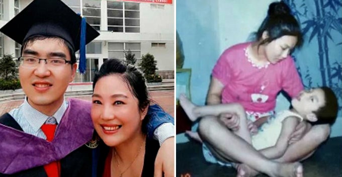 Chinese Mother Single Handedly Raises Disabled Son All the Way to Harvard - World Of Buzz