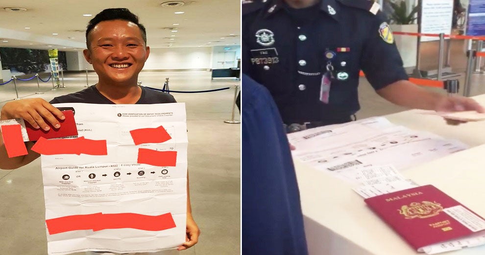 Malaysian Traveller Gets Trolled When Friend Hands Him Giant Boarding Pass - World Of Buzz 3