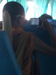 Netizen Shocked at Seeing Thai Monk Openly Watching Porn on Bus without Earphones - World Of Buzz 2