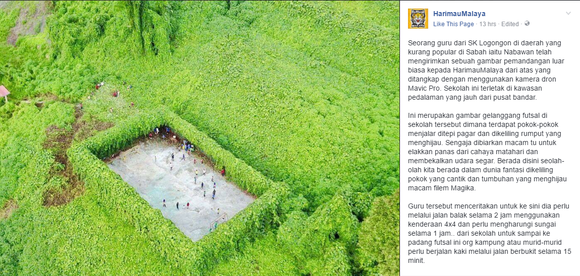 Photo of Beautiful Futsal Court in Rural Sabah Goes Viral - World Of Buzz 1