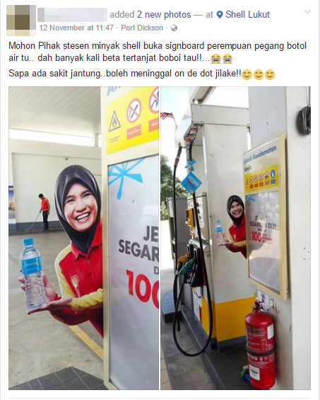 The Shell Lady has Returned to Haunt Malaysian Drivers - World Of Buzz
