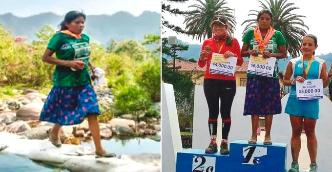 This Lady Runs 50Km And Wins Ultramarathon While Wearing Sandals And Dress - World Of Buzz