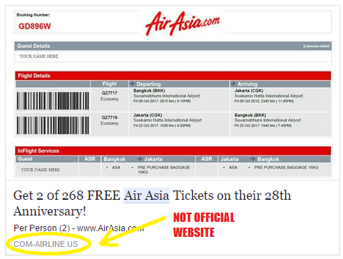 You've Probably Seen This Air Asia Promotion on Facebook, But DO NOT Click It! - World Of Buzz