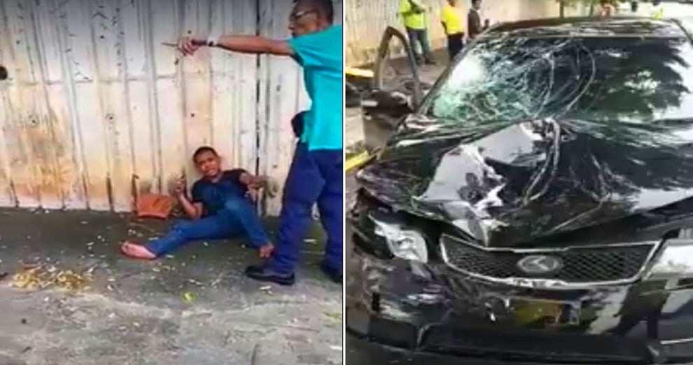 Cheras Man Stopped Snatch Thieves by Crashing his Car - World Of Buzz 2