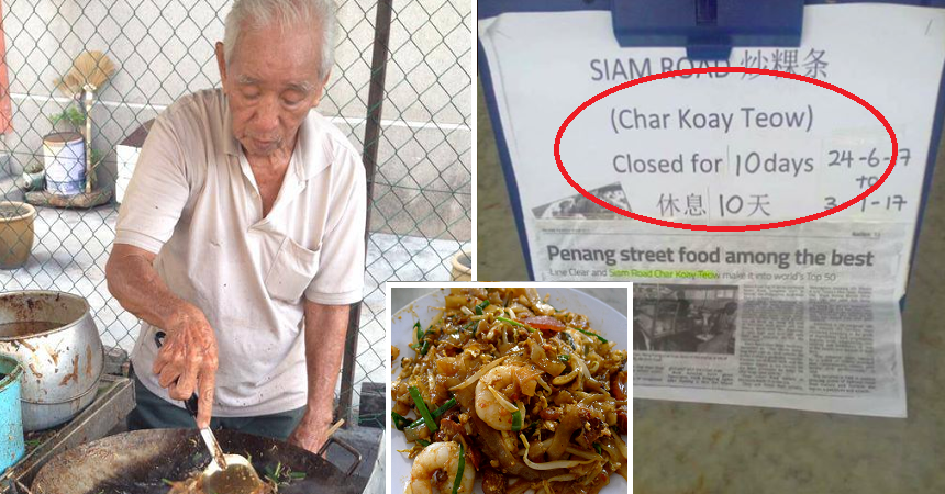 Famous Penang Char Koay Teow Stall Closed For 10 Days Because Uncle Cannot Tahan Stress - World Of Buzz 3