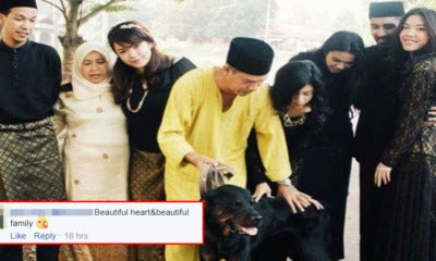 Hari Raya Family Photo With Dog Goes Viral, Warms Malaysians' Hearts - World Of Buzz 5