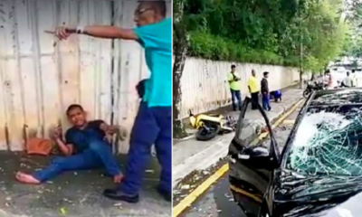Man Spots Snatch Thieves Stealing Girl'S Bag, Crashes Car Into Them To Prevent Escape - World Of Buzz