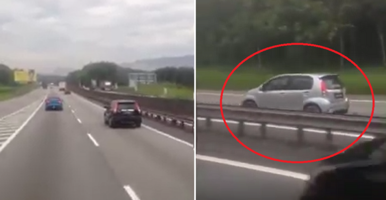 Silver Perodua Myvi Spotted Driving Against Traffic on PLUS Highway in ...