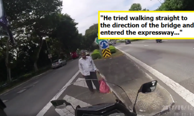 Singaporean Notices Elderly Man Stranded On Highway, Does Something Unexpected - World Of Buzz