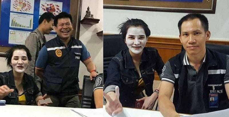 Thai Police Under Fire for Mingling and Taking Photos with Murder Suspects - World Of Buzz 1