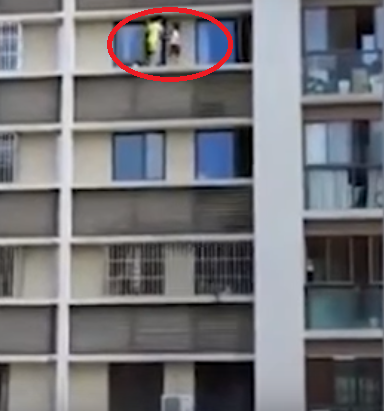 Children Spotted Playing On Building Ledge, Parents Left Them Home Alone - World Of Buzz