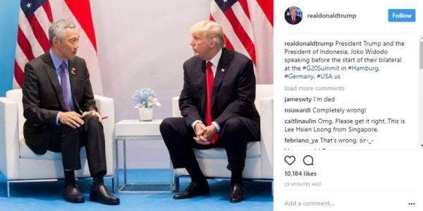 Donald Trump Thought Lee Hsien Loong is the President of Indonesia - World Of Buzz