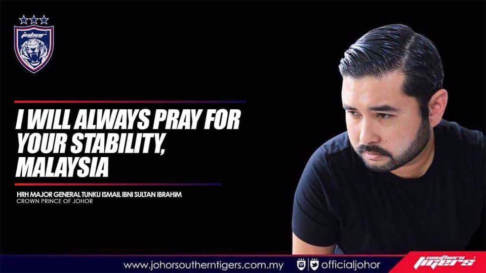 "I Will Always Pray For Your Stability, Malaysia," Says Prince of Johor - World Of Buzz 1