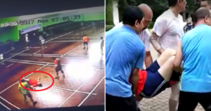 Man Shockingly Collapses and Dies While Playing Badminton - WORLD OF BUZZ