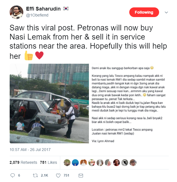 Loving Mother Selling Nasi Lemak Goes Viral, Netizens Line Up To Buy Her Food - World Of Buzz 7