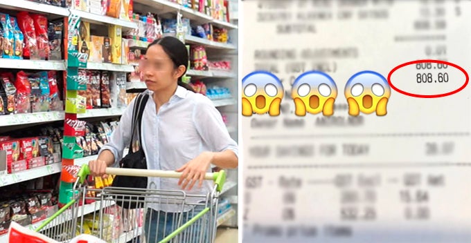 malaysian lady shocked to receive grocery bill amounting to rm800 world of buzz